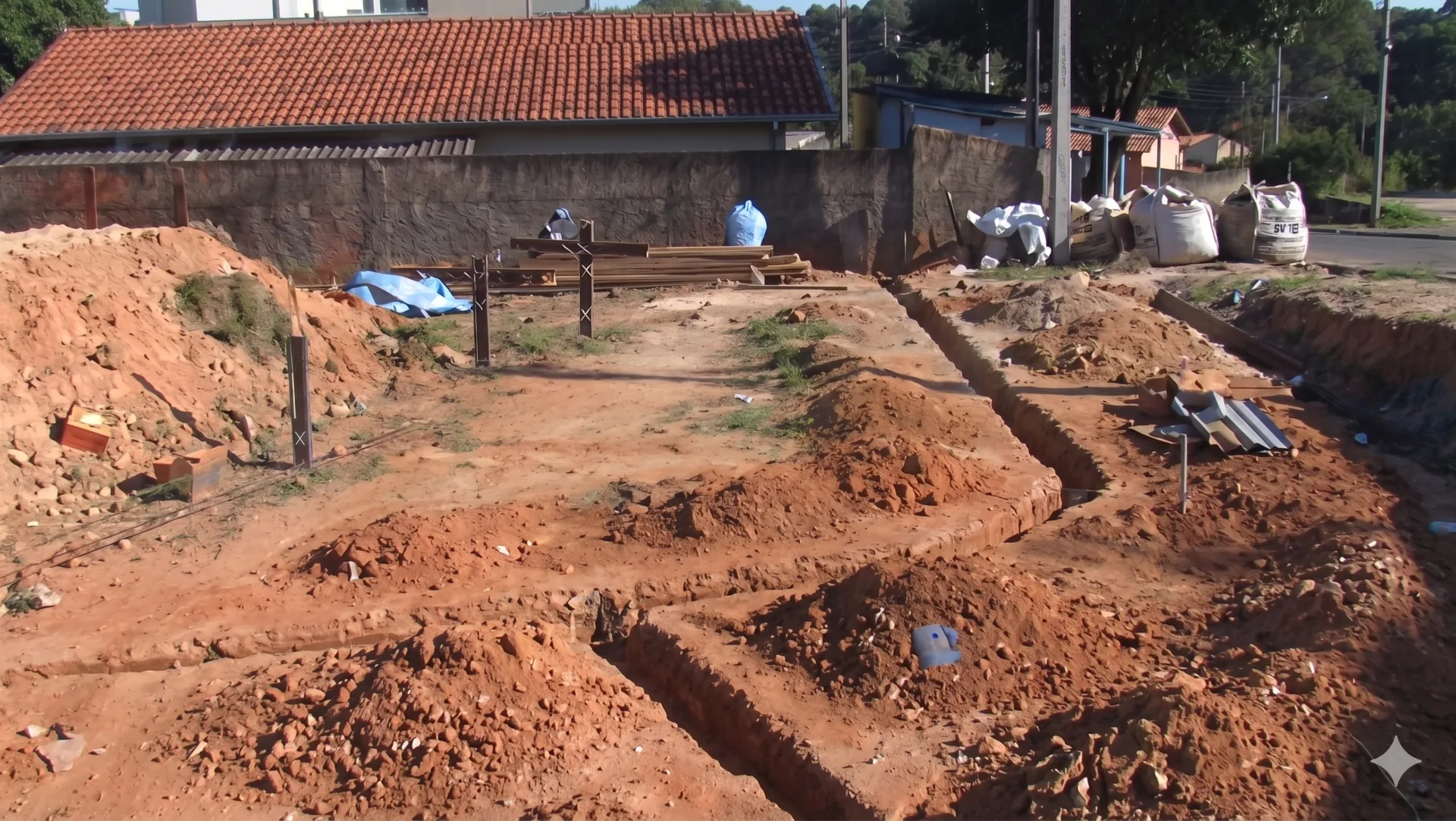 Terreno no bairro onde a igreja começaria a ser construída, em 2010